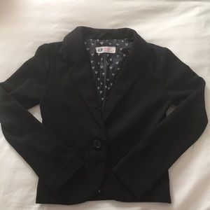 Girls Black Classic Blazer
